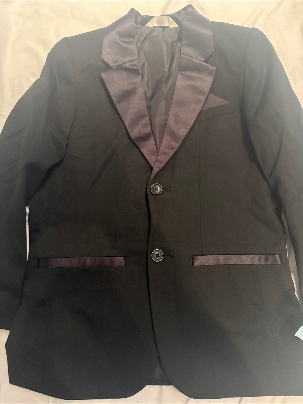 Cat & Jack Black Blazer with Satin Trim